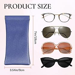 Crastilior Soft Glasses Case Leather eyeglass case