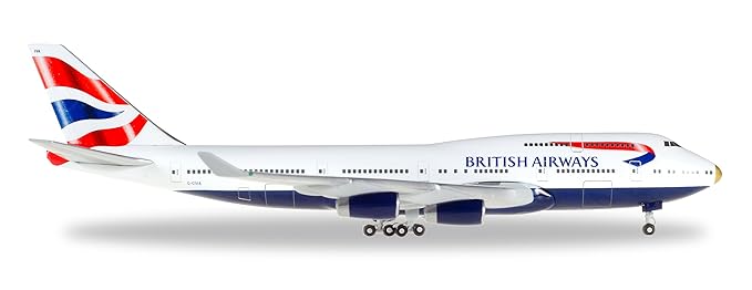 Herpa HE512497-003 Herpa British Airways 747-400 1 by 500 Victorious Metal Air Plane Toy