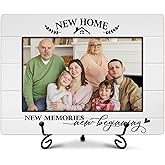 Eronm Housewarming Gifts for New Home, New Home Picture Frame, Family Picture Frame, House Warming Gifts for Family Friends Couples, Home Office Desk Decor, for 4 x 6 Photo-A30