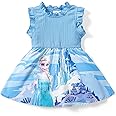 Disney Princess Frozen Elsa Minnie Mouse Girls Dress Sleeveless Casual Summer Outfit School Holiday Clothes Baby-Toddler