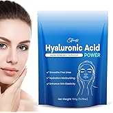 Tfnovg Hyaluronic Acid Powder, DIY Hyaluronic Acid Serum for Face, Water Soluble Hyaluronic Acid Powder for Skin Deep Hydration and Moisture, Low Molecular Weight(3.53oz)