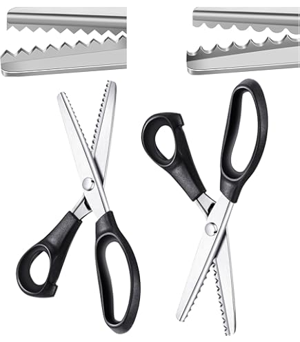Amazon.com: ZXUY 5MM Pinking Shears for Fabric, Stainless