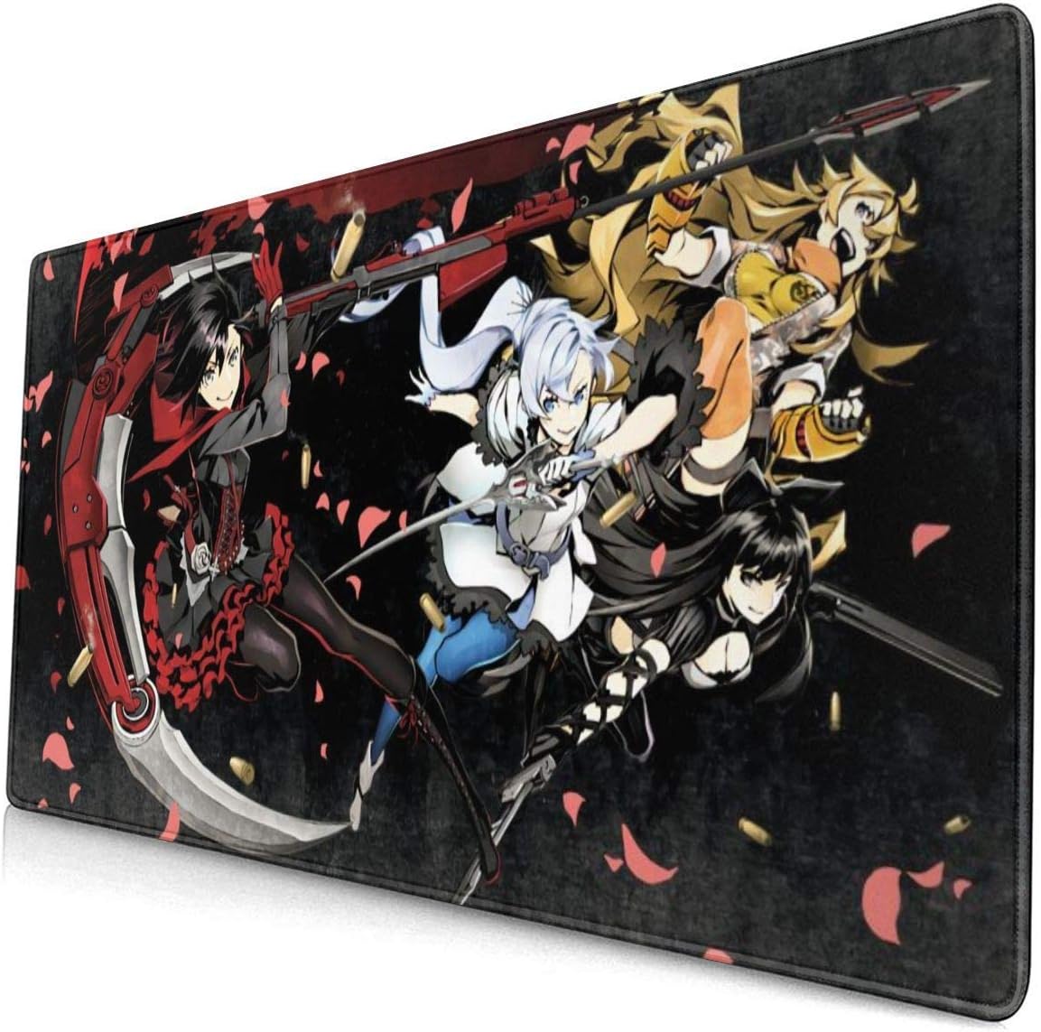 RWBY Large Mouse Pad Computer Game Pad 15.8 X 29.5 Inch Non-Slip Rubber Stitching Lock Mouse Pad Desktop Mouse Pad for Office/Home, Laptop, Long Mouse Pad