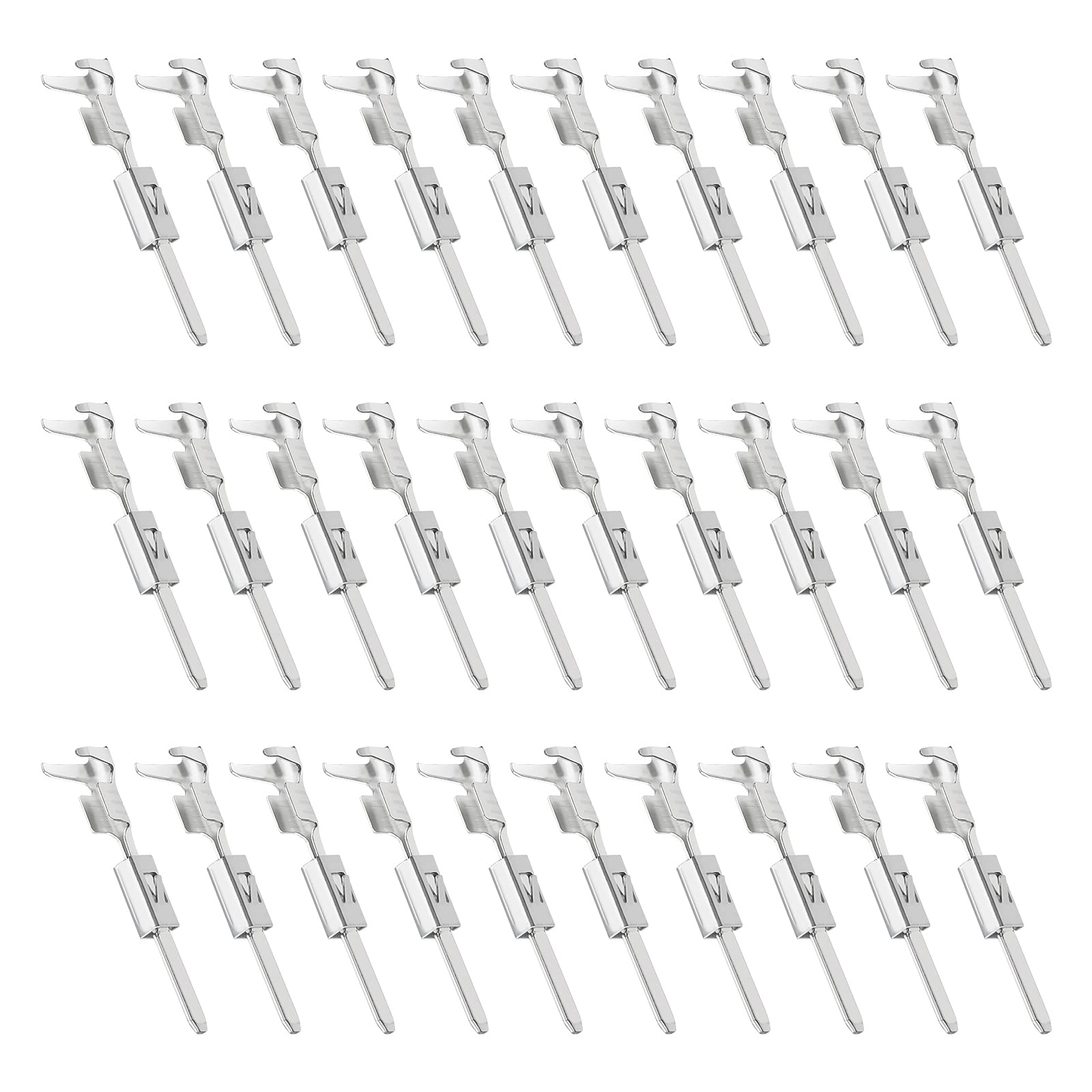 The Lord of the Tools 30PCS Mini ISO Contacts Micro Timer Crimps Male Pins Connector Plug Socket Pin Adapter Applicable Cable Cross-section 0.50mm² - 1.00mm²