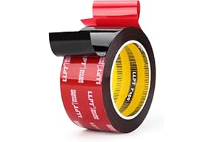 LLPT Double Sided Tape Heavy Duty Mounting Tape 16.5Ft x 2" Acrylic Foam 2 Sided Adhesive Tape Waterproof Strong Double Stick