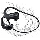 LOBKIN Waterproof Earbuds for Swimming, Bone Conduction Headphones IPX8 Swimming Headphones 8GB Memory Bluetooth 5.4 Wireless 8H Playtime in Ear Underwater Sport Earphones for Swimming, Running
