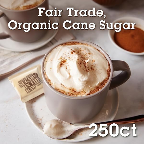 ORGANIC WHITE SUGAR IN THE RAW®, 250 COUNT