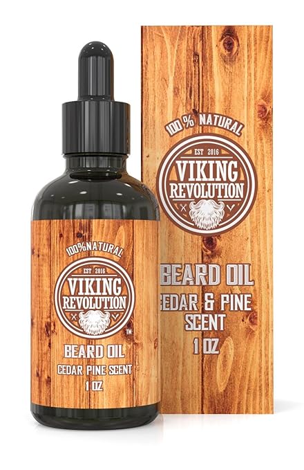 Beard Oil Conditioner - All Natural Cedarwood & Pine Scent with Organic Argan & Jojoba Oils - Softens & Strengthens Beards and Mustaches for Men â¦