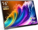 MINIX 16" Portable Monitor FHD 1200P IPS 100% sRGB USB-C HDMI Dual Speakers