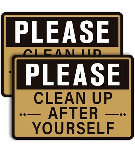 Panneau Métallique "Clean Up After Your Horse" 12x18 Pouces - Pour écurie, Club équestre, Usage Intérieur/extérieur
