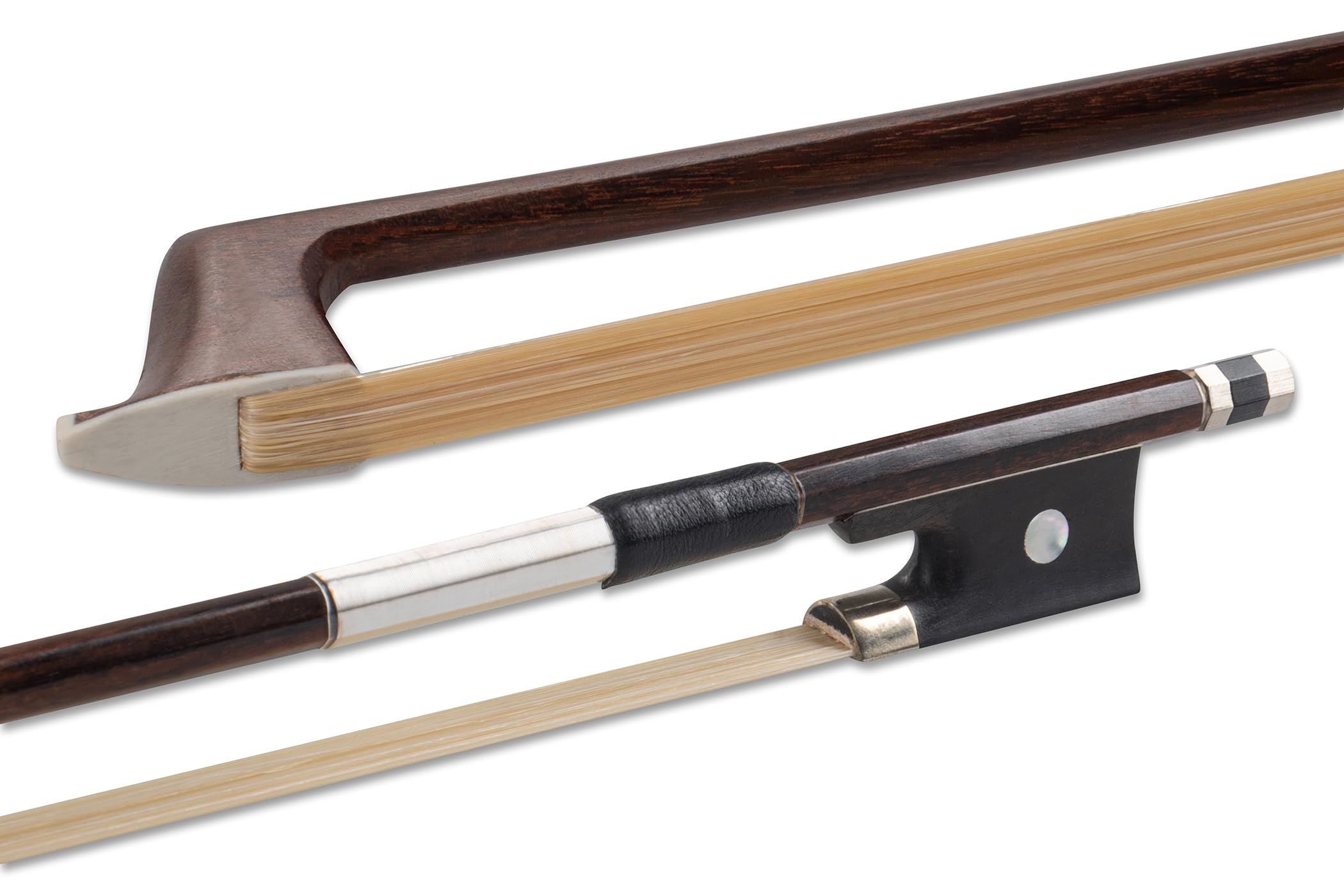 GEWA Pure Violin Bow 1/16 - Natural Hair - Round Stick - Hardwood Frog