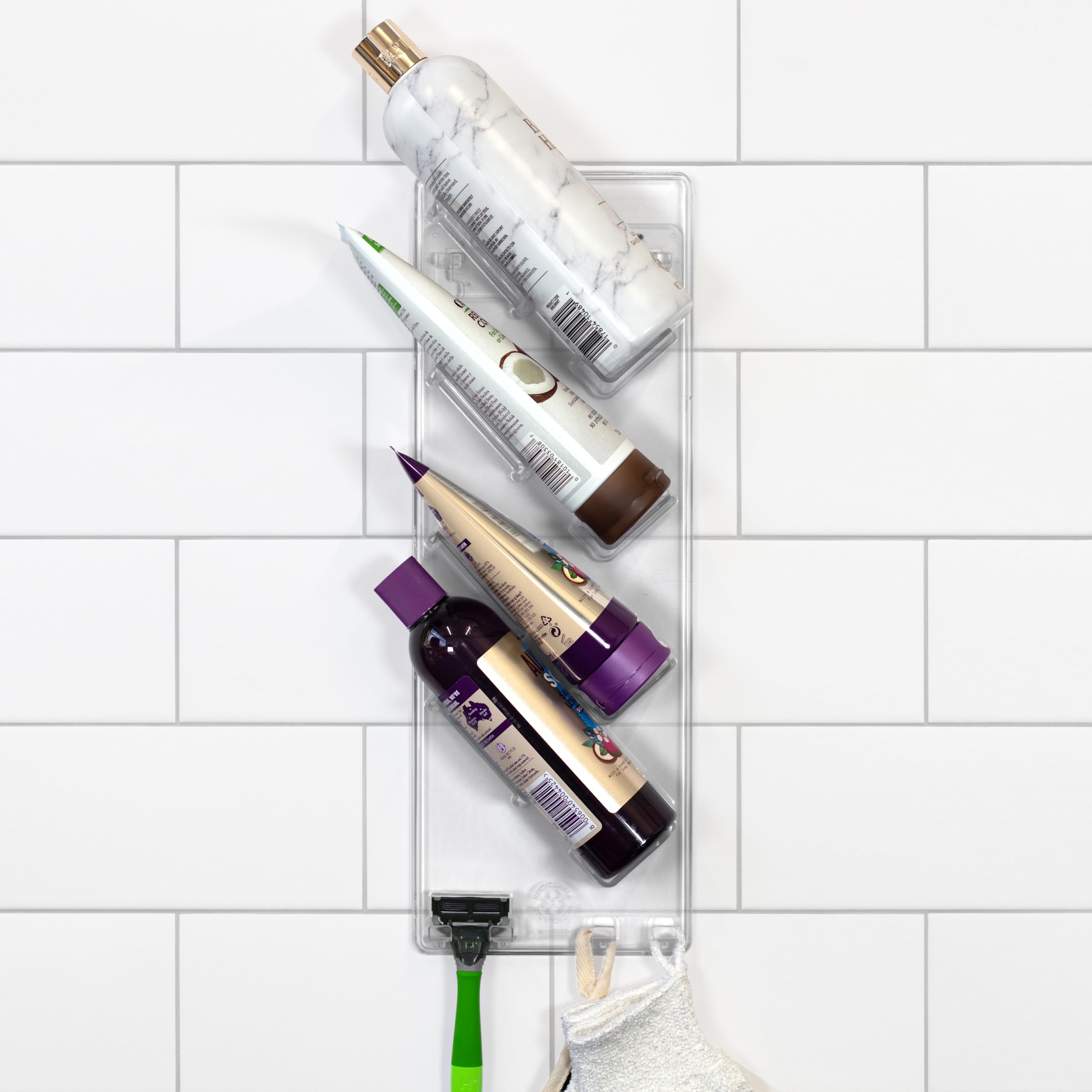S.B.Weston Shower Caddy (Left Single) - Rustproof, No Drilling, No Suction Cups - Stores & Organises Shampoo, Conditioner and more Bathroom Storage Rack