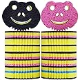 SmilePowo 12 Pack Frog Dual-Sided Multi-Functional Premium Cleaning Sponges,Scrub Sponges,Dishwashing Sponge for Heavy Duty Scouring Pads,Kitchen,Furniture,Dish,Bathroom,Bulk Sponges