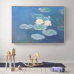 Yomcut Claude Monet Canvas Wall Art - Water Lily