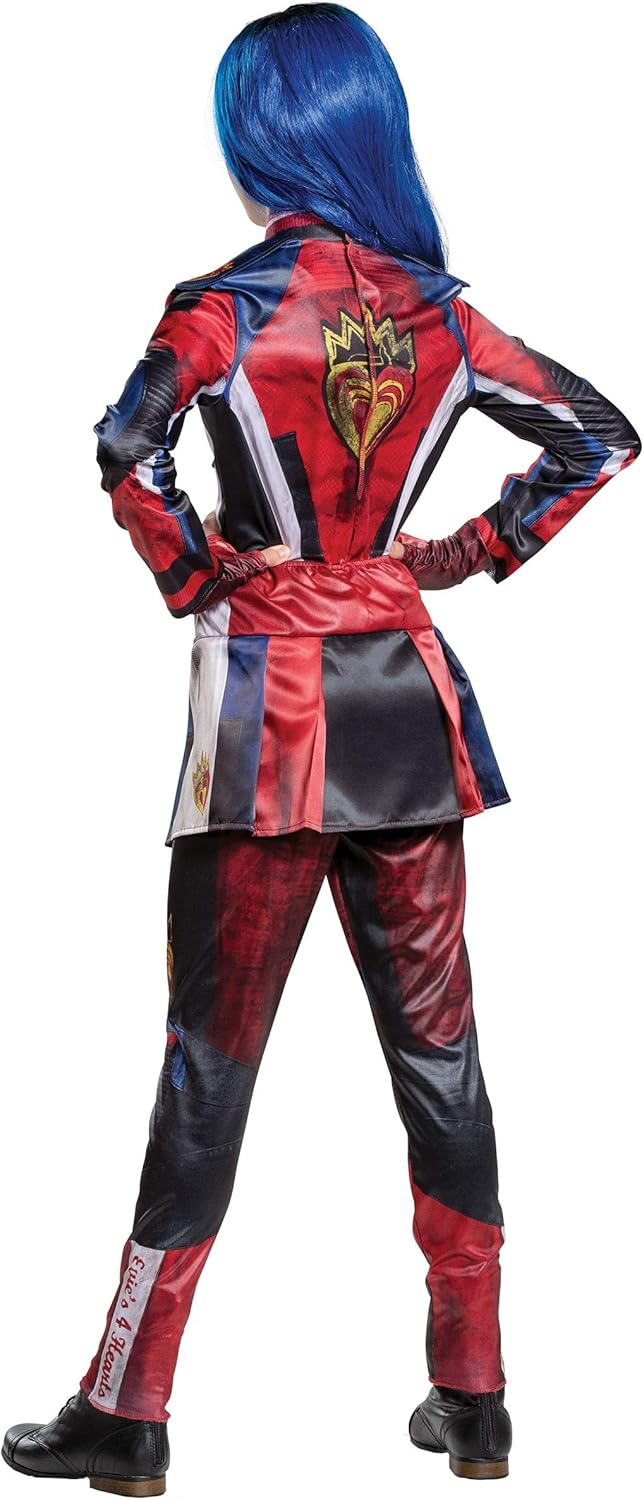 Disguise Disney Evie Descendants 3 Deluxe Girls' Costume, Red, Medium (7-8): Toys & Games