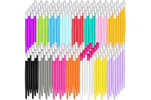 BQTQ 150 Pieces Plastic Handle Nail Cuticle Pusher Bulk Rubber Tip Nail Cleaner Colored Nail Art Tool for Men and Women, 15 Colors