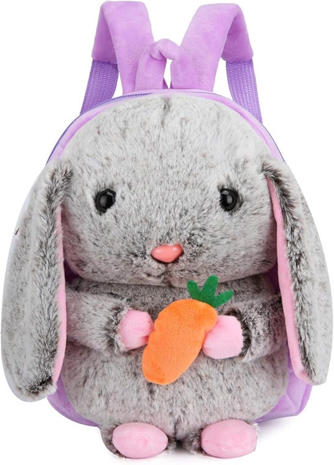 Children'S Small Backpack Bunny Plush Backpack 1 To 4 Years Old Baby