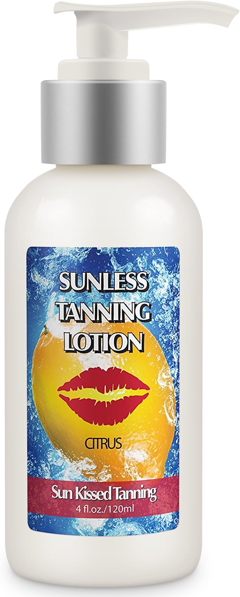 Best Sunless Tanner Lotion by Sun Kissed Tanning: Enough Self Tanning Lotion For Flawless Tan on Your Entire Body & Face. Healthy Tanner With Natural Ingredients (4oz)