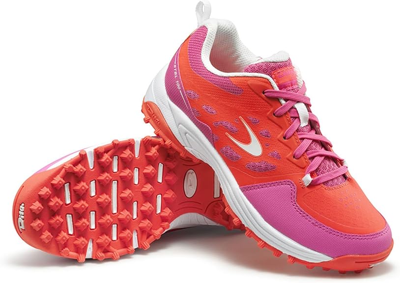 Dita STBL 100 Junior Hockey Astro Shoes Red/Pink Amazon