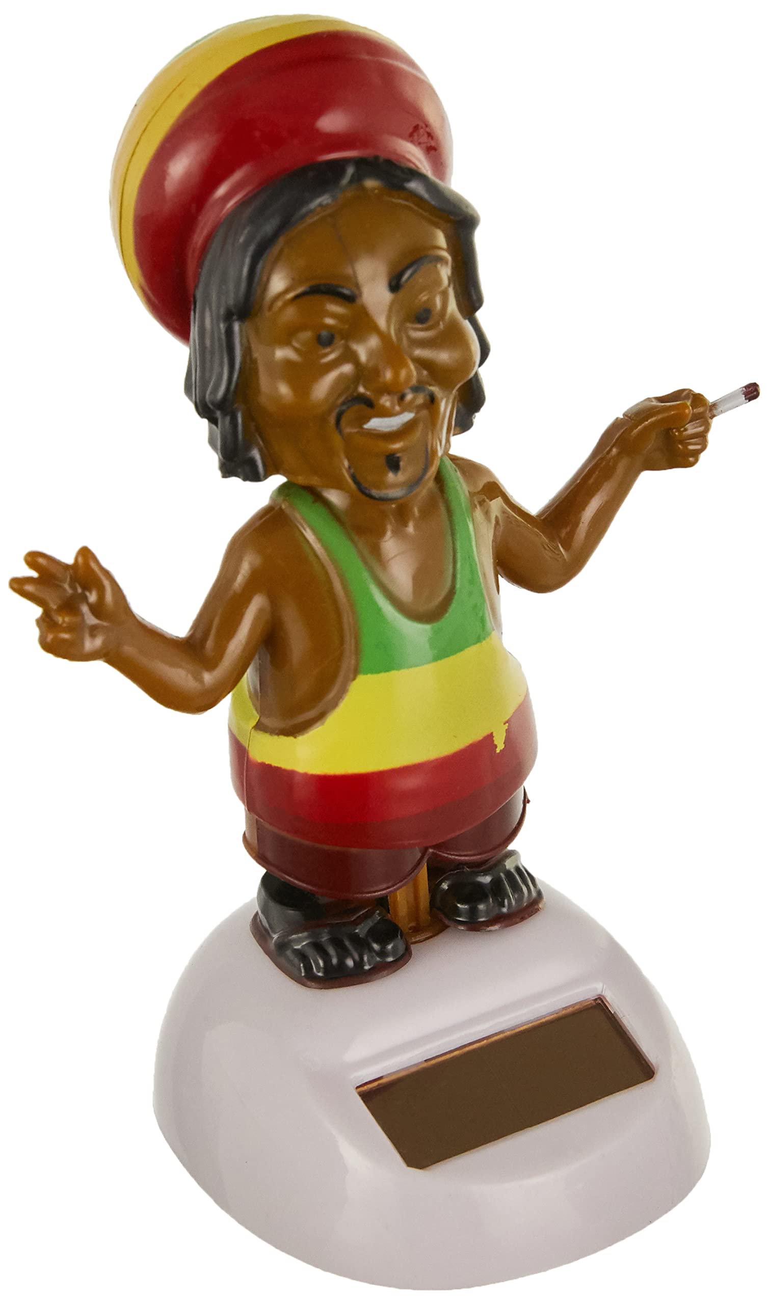 Puckator Rasta Novelty Solar Pal - Home Office Table Desk Dashboard Car Decor Decoration - Gift Ideas - Gifts For Teenage Old Boy Girl Dad Mums - Powered KIds Toys Toy Figure Figures