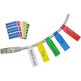 Mr-Label&reg; Self-adhesive Cable Label - Waterproof | Tear Resistant | Durable - with Online Print Tool - for Laser Printer (10 Sheets (300 Labels), multi-color)