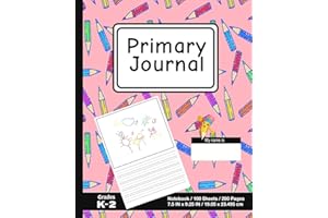 Primary Journal: School Design (12) - Grades K-2, Creative Story Tablet - Primary Draw & Write Journal Notebook For Home & School [Classic]