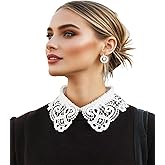 BEoneBEwin Fake Collar Detachable Dickey Collar Blouse Half Shirts Peter Pan Collar for Women & Girls