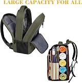MATEIN Laptop Backpack 15.6 Inch Travel Rucksack Dark Green Anti Theft view 5
