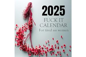 GTOMEI 2025 Wall Calendar Fuck It Calendar For Tired-Ass Women,Wall Calendar For Tired Moms,Funny Swear Word Planner Monthly Calendar,Christmas Gift For Women,Funny Home Office Wall Calendar, Thick Paper Wall Planners11x8.5In