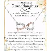 Stocking Stuffers for Girls Women, To My Mom Daughter Grandma Granddaughter Infinity Necklace Jewelry Christmas Valentines Mothers Day Easter Birthday Graduation Gifts Presents for Girls Teens Women