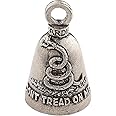 Guardian Bell Don't Tread On Me Good Luck Bell w/Keyring & Black Velvet Gift Bag | Motorcycle Bell | Lead-Free Pewter | Good Luck Gift to Friends & Family | Bike Bell | Made in USA