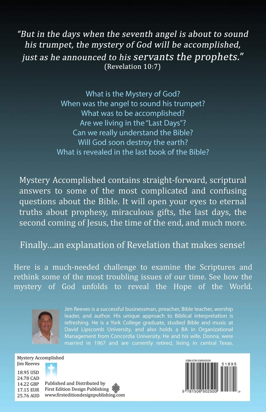 Mystery Accomplished Reeves Jim 9781506902500 Amazon Com Books