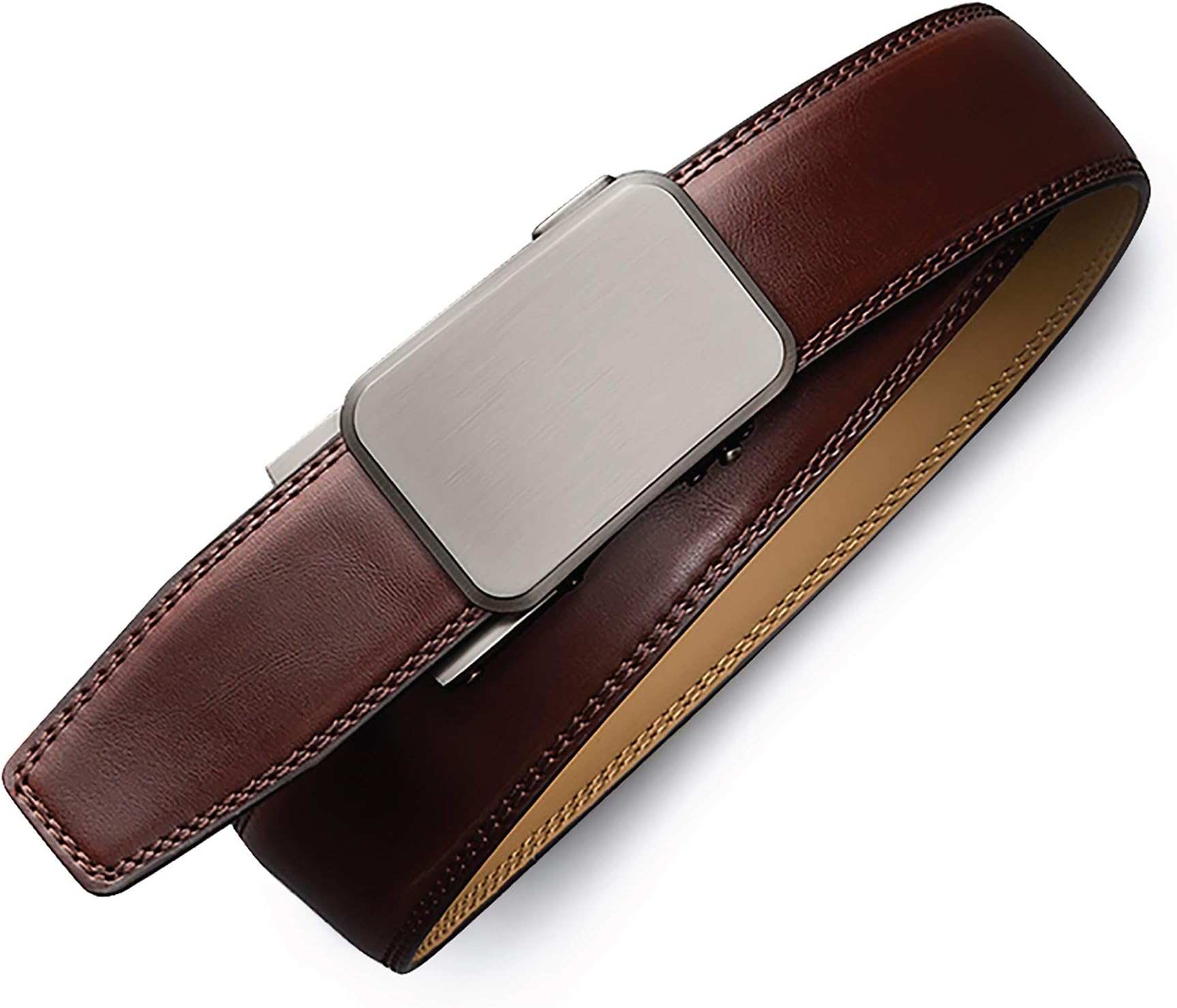 Marino AvenueMarino Men’s Genuine Leather Ratchet Dress Belt With Automatic Buckle, Enclosed in an Elegant Gift Box