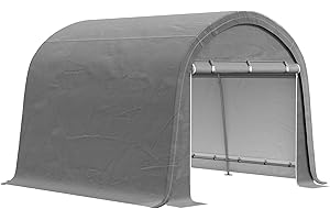 Outsunny 10' x 10' Garden Storage Tent, Heavy Duty Outdoor Shed, Waterproof Portable Shed Storage Shelter with Galvanized Ste