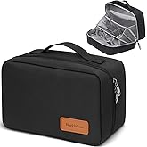 BagUrshion Toiletry Bag for Men,Mens Travel Toiletry Organizer,Men's Travel Essentials,Water Resistant Shaving Bag for Toiletries Accessories -Black