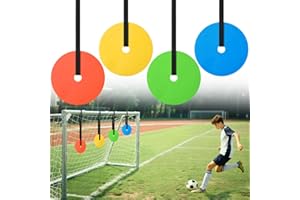 TOBWOLF 4PCS Soccer Goal Target, Soccer Goal Shooting Targets with Adjustable Extra-Long Strips, Targets for Goals Training E