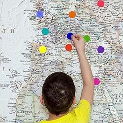 5000 PCS 3/4" Colored Dot Stickers Round Color