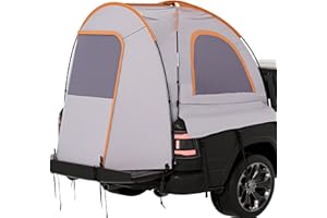 XTEILC Truck Tent, Truck Bed Tent Quick & Easy Automatic Setup, Truck Bed Portable Outdoor Camping Tent,4.9'-6.8' Pickup Truck Tent,Truck Tent for Bed with Beach mat, Shoe Bag & Storage Bag