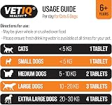 VETIQ Senior Care Supplement Cats Dogs 45 Tablets Joint Immune Brain Health view 4
