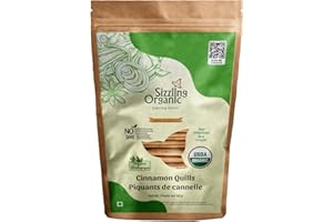 Sizzling Organic Ceylon Cinnamon Sticks – Premium True Cinnamon with USDA Certification, Non-Irradiated (50g)