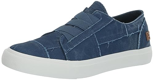 Blowfish Malibu Women's Marley Slip On Sneaker, Smoked Blue