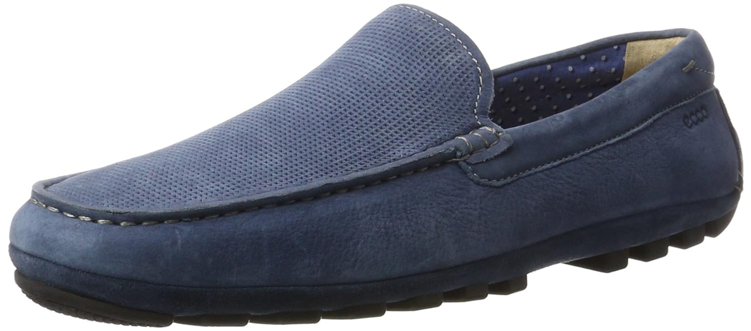 ecco moc mens blue