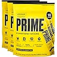 PRIME HYDRATION+ Sticks Lemonade | Hydration Powder Single Serve Sticks | Electrolyte Powder On The Go | 250mg BCAAs, B Vitamins, Antioxidants | Low Sugar | Caffeine-Free | Vegan | 48 Sticks