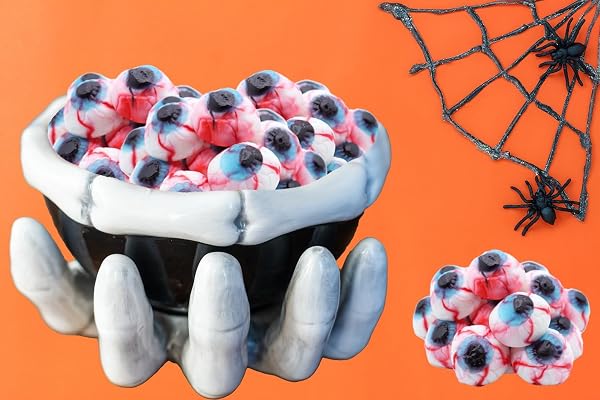 FRUIDLES GUMMY EYEBALLS HALLOWEEN CANDY, TRICK-OR-TREAT PARTY BAG FILLERS, PARTY FAVOR (1 POUND)