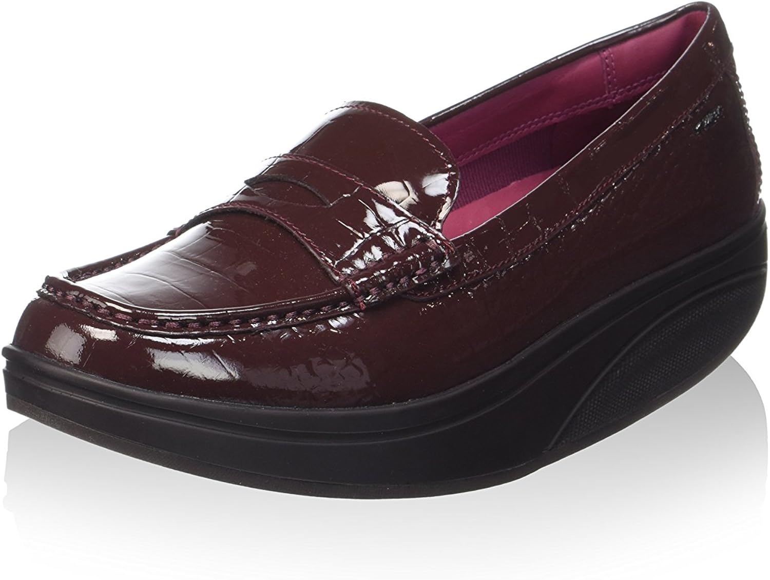 MBT LoafersShoes Womens PatentLeather Purple Loafers