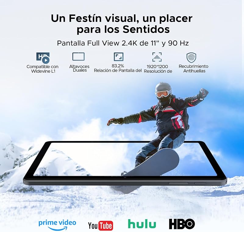 Tablet P11 Pro 11 polegadas 2.4K 90Hz, 48GB RAM+128GB ROM, 8800mAh,