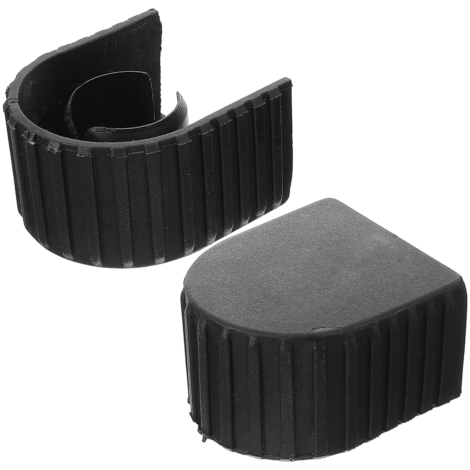 UKCOCO 2pcs Aluminum Alloy Ladder End Caps Thickened Plastic Ladder Covers for Safety and Stability Multi-Functional Accessories for Telescopic Ladders for Home and Gardening Use