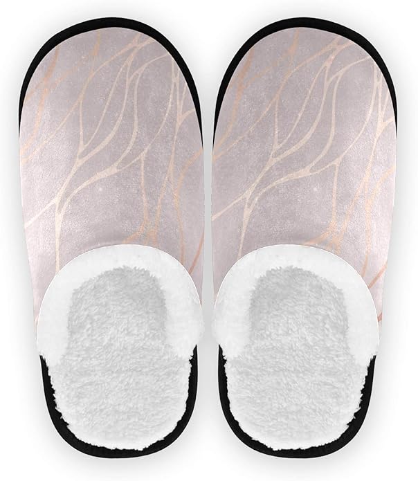 rose gold house slippers