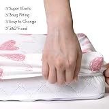 GLLQUEN BABY 4Pack Moses Basket Fitted Sheets 81x41 cm Microfiber view 5