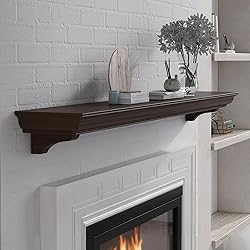 Fireplace Mantel with Invisible Heavy Duty Wood